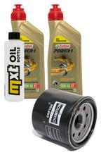 Inspektionspaket 2L 10W-40 + Ölfilter + 2x Zündkerze für Kawasaki ER-6 N F 650 ccm Bj. 2005