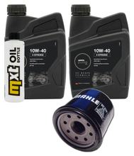 Inspection package 2L 10W-40 + oil filter + 2x spark plug for Kawasaki ER-6 N F 650 ccm Year 2006