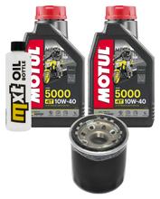 Kit d'inspection 2L 10W-40 + filtre à huile + 2 bougies pour Kawasaki ER-6 N F 650 ccm Année 2007