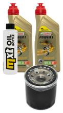 Pacchetto di ispezione 2L 10W-40 + filtro olio + 2x candela per Kawasaki ER-6 N F 650 ccm Anno 2007