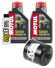 Inspection package 2L 10W-40 + oil filter + 2x spark plug for Kawasaki ER-6 N F 650 ccm Year 2008