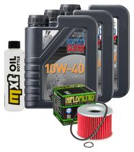 Paquete de inspección 3L 10W-40 con filtro de aceite para Kawasaki GPX R GPZ RX 600 / 1000 ccm Año 1986 - 1994
