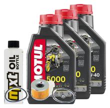 Pacchetto di ispezione 3L 10W-40+filtro olio per Kawasaki GPX R GPZ 600 / 900 ccm Anno 1990 - 1995