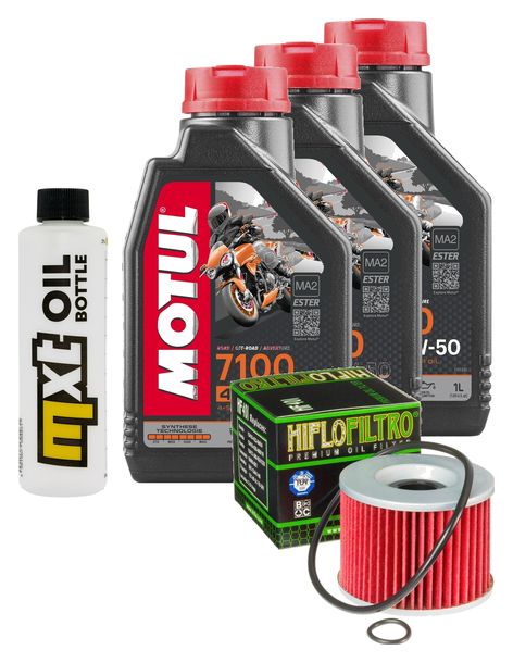 Inspektionspaket 3L 10W-50 + Ölfilter für Kawasaki GPZ RX 1000 ccm Bj. 1985