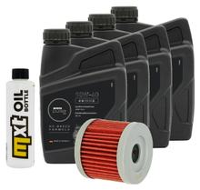 Inspektionspaket 4L 10W-40 + Ölfilter für Honda CB F Bol d´Or F1, Kawasaki GPZ 750 / 1100 ccm Bj. 1976 - 1982