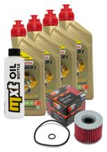 Inspektionspaket 4L 10W-40 + Ölfilter für Kawasaki GPZ R 750 ccm Bj. 1986 - 1987