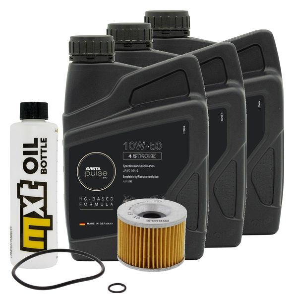 Inspektionspaket 3L 10W-50 + Ölfilter für Kawasaki GPZ R 900 ccm Bj. 1994