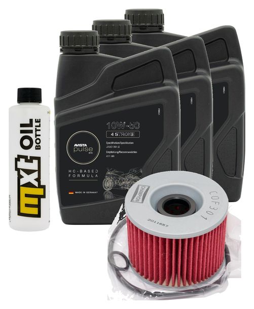 Inspektionspaket 3L 10W-50 + Ölfilter für Kawasaki GPZ R 900 ccm Bj. 1994