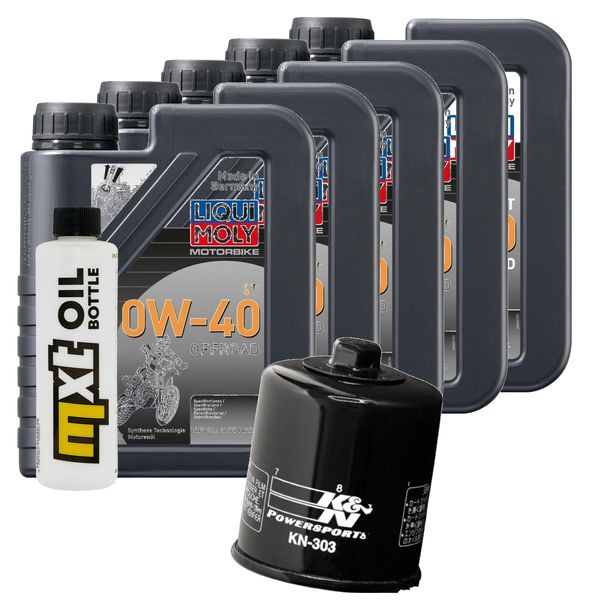 Inspektionspaket 5L 10W-40 + Ölfilter für Kawasaki GTR ABS 1400 ccm Bj. 2007