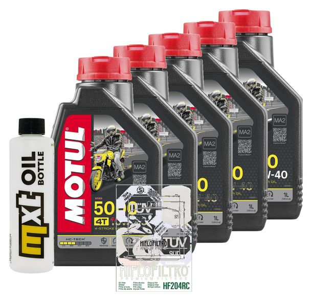 Inspektionspaket 5L 10W-40 + Ölfilter für Kawasaki GTR ABS 1400 ccm Bj. 2007