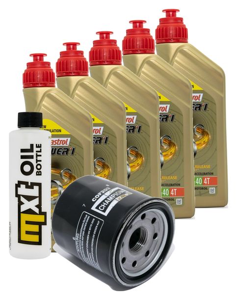 Paquete de inspección 5L 10W-40 + filtro de aceite para Kawasaki GTR ABS 1400 ccm Año 2008 - 2014