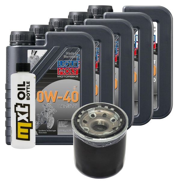 Inspektionspaket 5L 10W-40 + Ölfilter für Kawasaki GTR ABS 1400 ccm Bj. 2008 - 2014