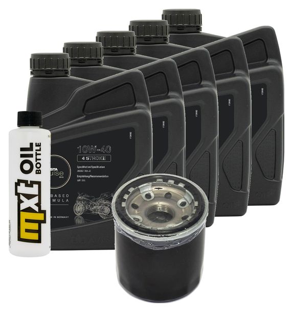 Inspektionspaket 5L 10W-40 + Ölfilter für Kawasaki GTR ABS 1400 ccm Bj. 2008 - 2014