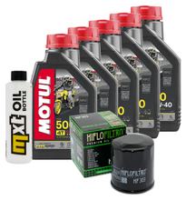 Inspectiepakket 5L 10W-40 + Oliefilter voor Kawasaki GTR ABS 1400 ccm Baujaar 2008 - 2014