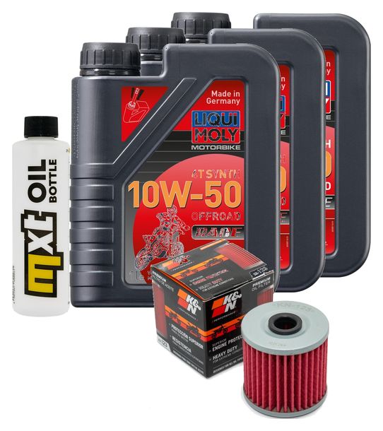 Pacchetto di ispezione 3L 10W-50+filtro olio per Kawasaki KLR 650 ccm Anno 2004