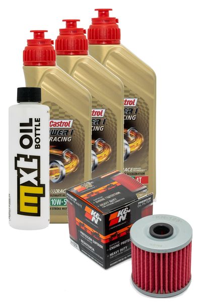 Pacchetto di ispezione 3L 10W-50+filtro olio per Kawasaki KLR 650 ccm Anno 2004
