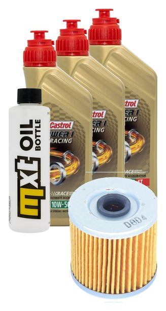 Inspektionspaket 3L 10W-50 + Ölfilter für Kawasaki KLR 650 ccm Bj. 2004