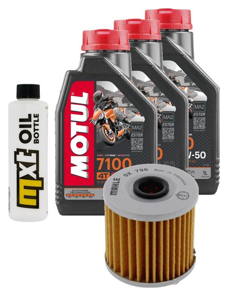Inspektionspaket 3L 10W-50 + Ölfilter für Kawasaki KLR 650 ccm Bj. 2004