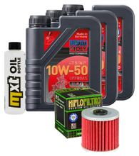 Inspektionspaket 3L 10W-50 + Ölfilter für Kawasaki KLR Tengai 650 ccm Bj. 1992 - 1994