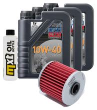 Pacote de Inspeção 3L 10W-40 + Filtro de Óleo para Kawasaki KLR KLX R 650 ccm Ano de Fabricação 1993 - 2003