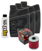 Inspektionspaket 3L 10W-40 + Ölfilter für Kawasaki KLR KLX R 650 ccm Bj. 1993 - 2003