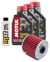 Pacote de Inspeção 3L 10W-40 + Filtro de Óleo para Kawasaki KLR KLX R 650 ccm Ano de Fabricação 1993 - 2003