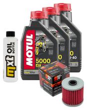 Pacote de Inspeção 3L 10W-40 + Filtro de Óleo para Kawasaki KLR Tengai 650 ccm Ano. 1989 - 1991