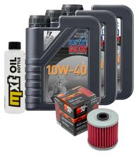 Pacote de Inspeção 3L 10W-40 + Filtro de Óleo para Kawasaki KLR Tengai 650 ccm Ano. 1989 - 1991