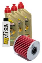 Pacote de Inspeção 3L 10W-40 + Filtro de Óleo para Kawasaki KLR Tengai 650 ccm Ano. 1989 - 1991