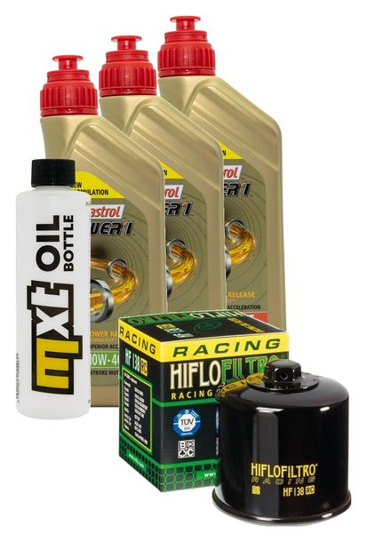 3L 10W-40 inspection package+ oil filter for Kawasaki KLV 1000 ccm Year 2004 - 2005