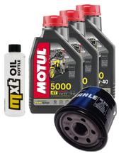 Pacchetto di ispezione 3L 10W-40+filtro olio per Kawasaki KLV 1000 ccm Anno 2004 - 2005