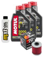 Paquete de inspección 3L 10W-40 con filtro de aceite para Kawasaki KLV 1000 ccm Año 2004 - 2005