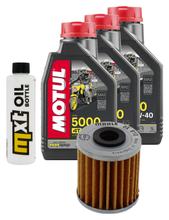 Paquete de inspección 3L 10W-40 con filtro de aceite para Kawasaki KLV 1000 ccm Año 2004 - 2005