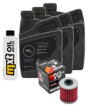 Inspectiepakket 3L 10W-40 + Oliefilter voor Kawasaki KLV 1000 ccm Bj. 2004 - 2005
