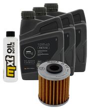 Inspektionspaket 3L 10W-40 + Ölfilter für Kawasaki KLV 1000 ccm Bj. 2004 - 2005
