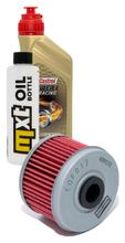 Pacchetto di ispezione 1L 10W-50+filtro olio per Kawasaki KLX KX F 110 / 450 ccm Anno 2003 - 2009