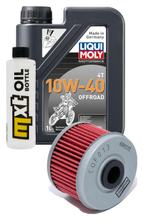 1L 10W-40 inspection package+ oil filter for Kawasaki KLX CAF 125 ccm Year 2010