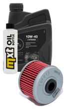 Paquete de inspección 1L 10W-40 con filtro de aceite para Kawasaki KLX CAF 125 ccm Año 2010