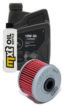Inspectiepakket 1L 10W-50 + Oliefilter voor Kawasaki KLX CAF 125 ccm Bj. 2011 - 2012