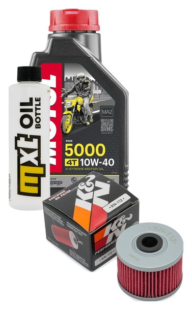 Inspektionspaket 1L 10W-40 + Ölfilter für Kawasaki KLX D-Tracker 125 ccm Bj. 2010 - 2012