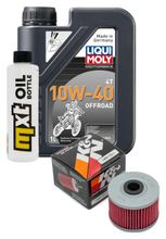 Inspektionspaket 1L 10W-40 + Ölfilter für Kawasaki KLX D-Tracker 125 ccm Bj. 2010 - 2012