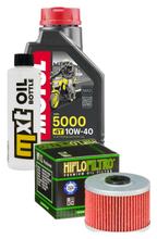 Pacchetto di ispezione 1L 10W-40+filtro olio per Kawasaki KLX D-Tracker 125 ccm Anno 2010 - 2012