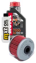 Inspectiepakket 1L 10W-50 + Oliefilter voor Kawasaki KLX D-Tracker 125 ccm Bj. 2013