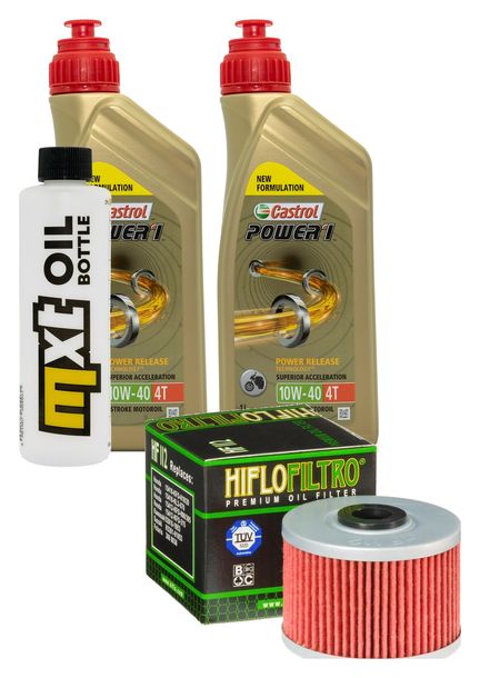 Pacchetto di ispezione 2L 10W-40+filtro olio per Kawasaki KLX S 250 ccm Anno 2008