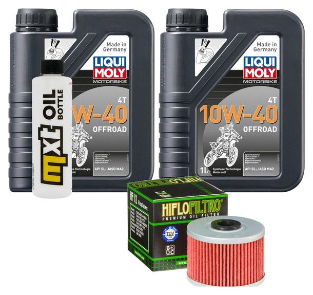 Paquete de inspección 2L 10W-40 y filtro de aceite para Kawasaki KLX S 250 ccm Año 2008