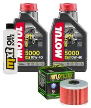 Inspectiepakket 2L 10W-40 + Oliefilter voor Kawasaki KLX S 250 ccm Baujaar 2008