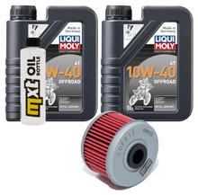 Inspektionspaket 2L 10W-40 + Ölfilter für Kawasaki KLX S 250 ccm Bj. 2008