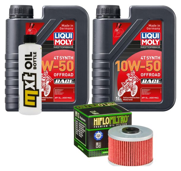 Inspektionspaket 2L 10W-50 + Ölfilter für Honda XL R XR 250 / 450 ccm Bj. 1986 - 2019