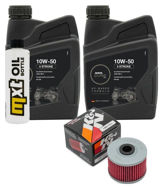 Inspektionspaket 2L 10W-50 + Ölfilter für Honda XL R XR 250 / 450 ccm Bj. 1986 - 2019