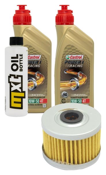 Inspektionspaket 2L 10W-50 + Ölfilter für Kawasaki KX F 250 ccm Bj. 2004 - 2008